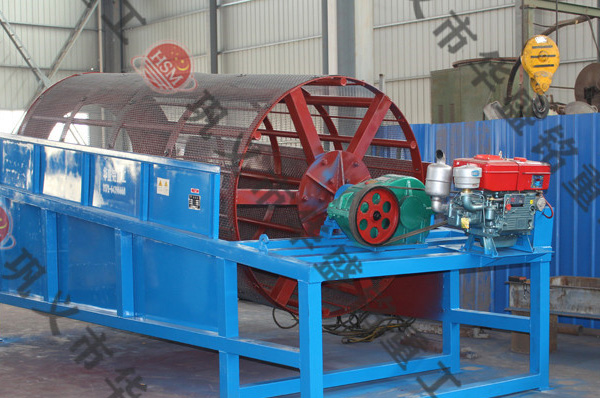 选金滚筒筛美国客户试机 蓝冠注册重工